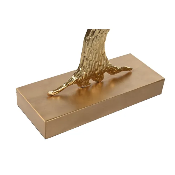 Decorative Figure Home ESPRIT Grey Golden Tree Modern 50 x 9 x 52 cm