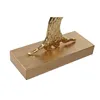 Decorative Figure Home ESPRIT Grey Golden Tree Modern 50 x 9 x 52 cm