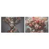 Canvas Home ESPRIT Printed Modern 120 x 3 x 80 cm 120 x 2,5 x 80 cm (2 Units)