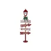 Lantern Home ESPRIT Red Metal 54,5 x 22 x 154 cm