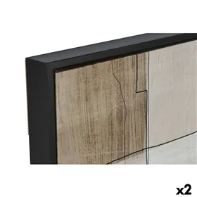 Canvas Home ESPRIT Velvet Canvas 83 x 4 x 123 cm
