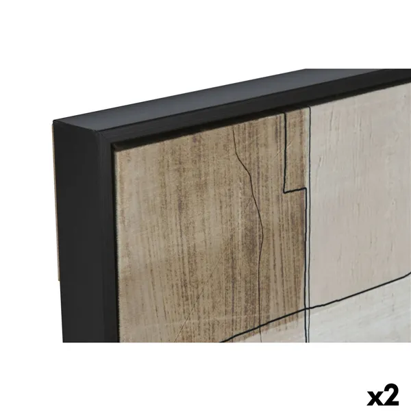 Canvas Home ESPRIT Velvet Canvas 83 x 4 x 123 cm