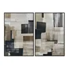 Canvas Home ESPRIT Velvet Canvas 83 x 4 x 123 cm