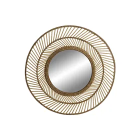 Wall mirror Home ESPRIT Natural Tropical 81 x 2 x 81 cm