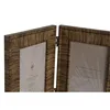 Photo frame Home ESPRIT Brown Beige Natural Ivory Crystal polystyrene Scandinavian 31 X 2 X 21 cm (4 Units)