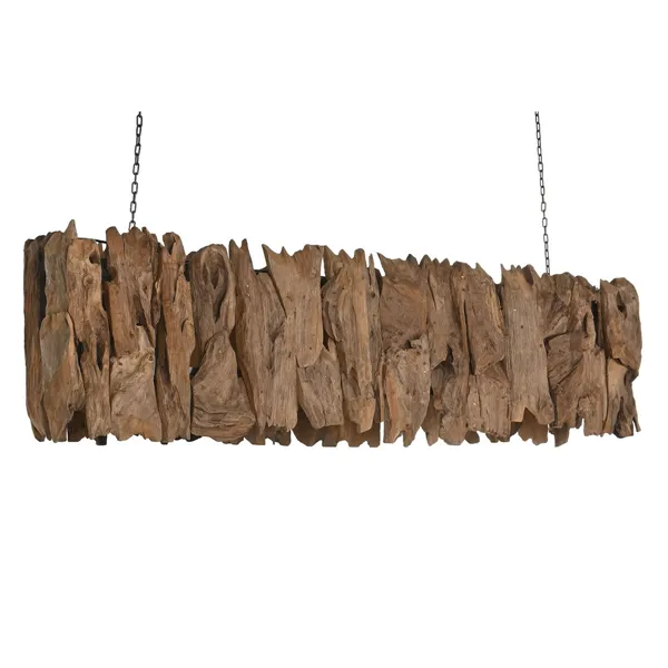 Ceiling Light Home ESPRIT Iron Teak 160 x 30 x 40 cm