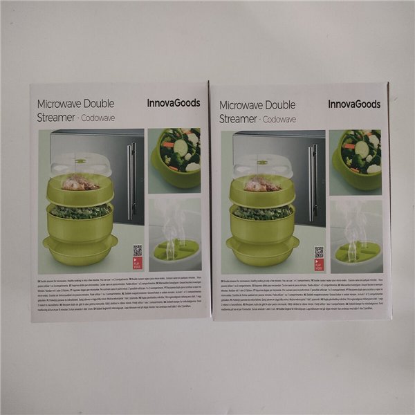 Двойная пароварка для микроволновой печи Codowave InnovaGoods