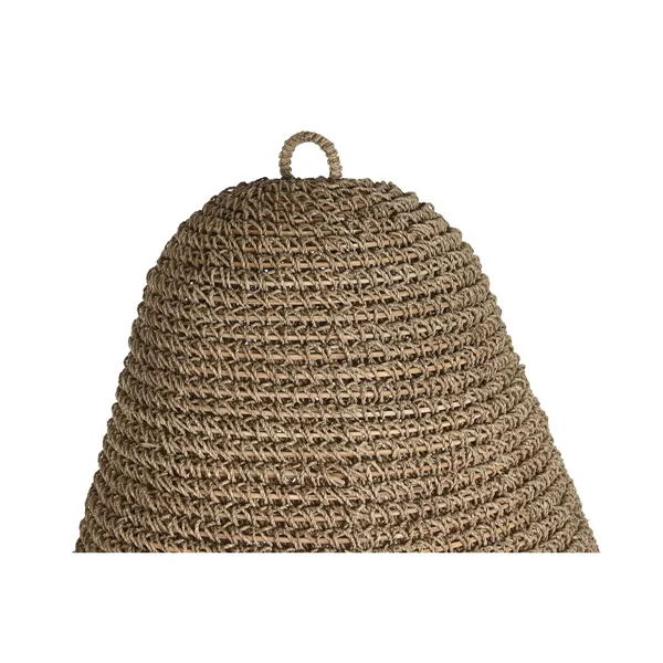 Lamp Shade Home ESPRIT Natural Aluminium Palm leaf 64 X 64 X 80 CM (2)
