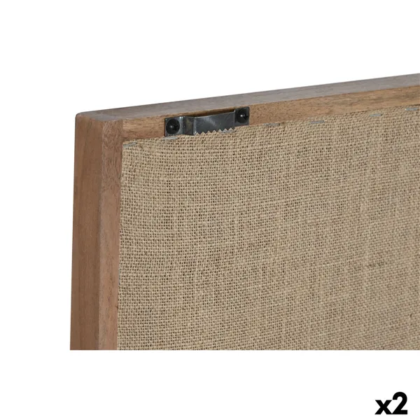 Painting Home ESPRIT Cotton Acacia 75 x 3 x 105 cm