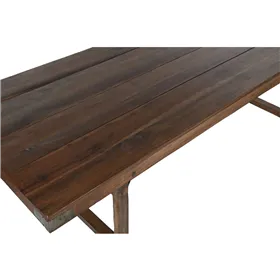 Folding Table Home ESPRIT Natural Recycled Wood 240 x 90 x 77 cm