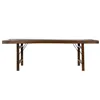 Folding Table Home ESPRIT Natural Recycled Wood 240 x 90 x 77 cm