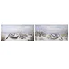 Canvas Home ESPRIT Beach Ship Mediterranean 140 x 3 x 70 cm (2 Units)