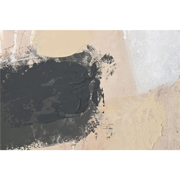 Canvas Home ESPRIT Black Golden Abstract Urban 100 x 4 x 100 cm (2 Units)