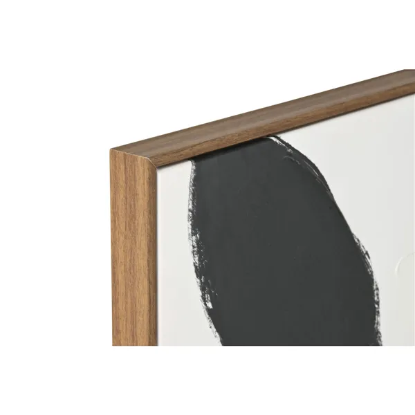 Canvas Home ESPRIT Black Beige Flower Urban 75 x 4 x 100 cm (2 Units)