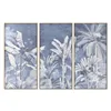 Canvas Home ESPRIT Blue Palms Tropical 180 x 4 x 120 cm (3 Pieces)