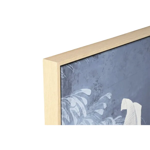 Canvas Home ESPRIT Blue Palms Tropical 180 x 4 x 120 cm (3 Pieces)
