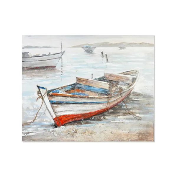 Canvas Home ESPRIT Ship Mediterranean 150 x 4 x 120 cm 150 x 4 x 120,5 cm