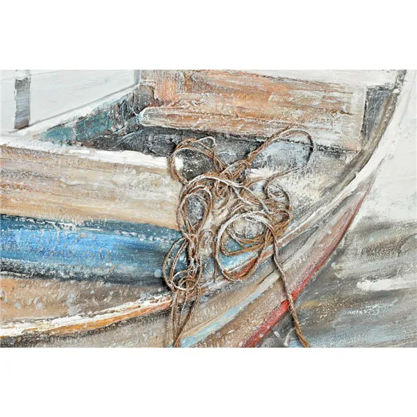 Canvas Home ESPRIT Ship Mediterranean 150 x 4 x 120 cm 150 x 4 x 120,5 cm
