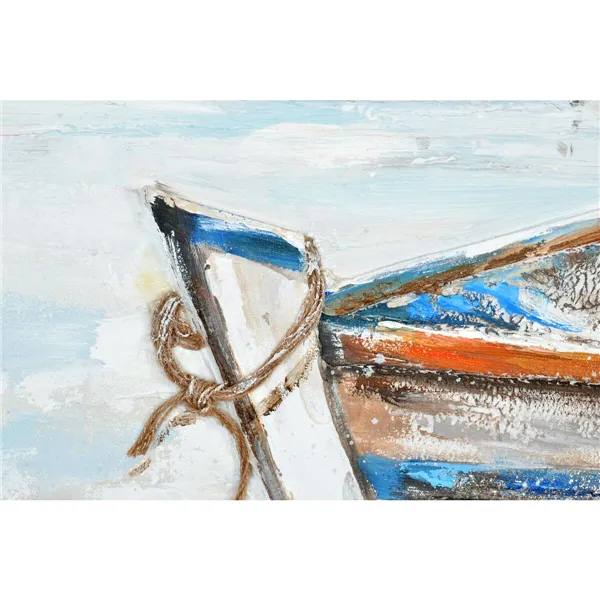 Canvas Home ESPRIT Ship Mediterranean 150 x 4 x 120 cm 150 x 4 x 120,5 cm