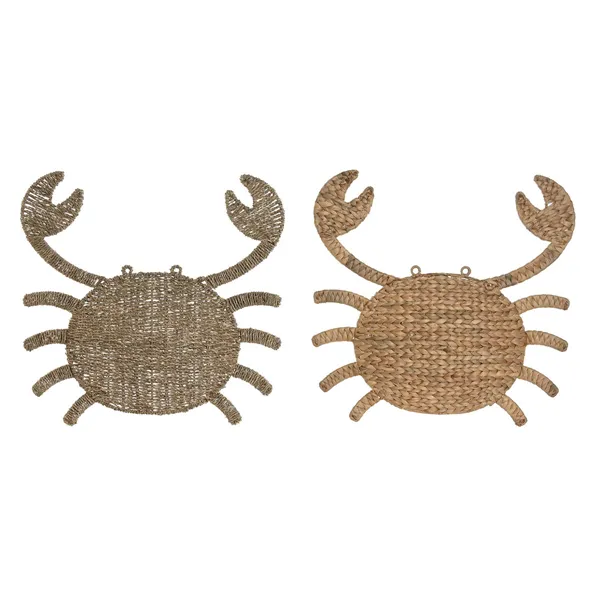 Wall Decoration Home ESPRIT Natural Mediterranean 55 x 5 x 53 cm (2 Units)