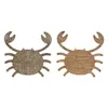 Wall Decoration Home ESPRIT Natural Mediterranean 55 x 5 x 53 cm (2 Units)