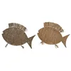 Decorative Figure Home ESPRIT Natural Fish Mediterranean 63 x 5 x 50 cm (2 Units)