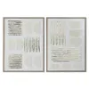 Painting 3D Home ESPRIT Paper polystyrene 45 x 2,2 x 60 cm (2 Units)