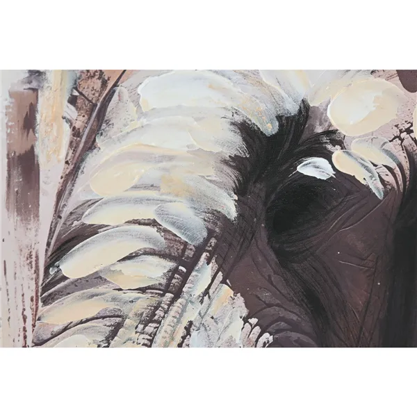 Canvas Home ESPRIT Brown Grey Elephant Colonial 60 x 3,5 x 90 cm (2 Units)