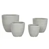 Planter Home ESPRIT Grey Magnesium 44 x 44 x 43 cm (4 Units)