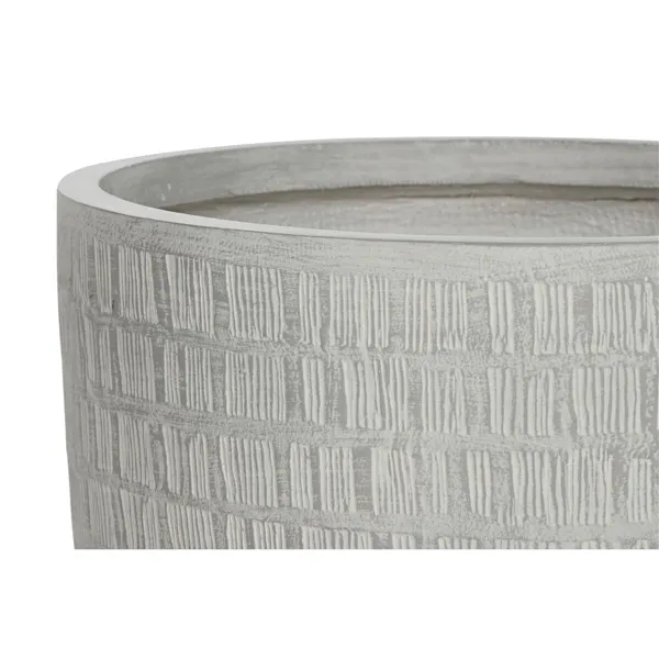 Planter Home ESPRIT Grey Magnesium 44 x 44 x 43 cm (4 Units)