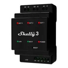 Rėlės modelis Shelly DIN PRO 3