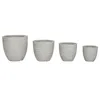 Planter Home ESPRIT Grey Magnesium 44 x 44 x 43 cm (4 Units)