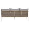 Table Set with 3 Armchairs Home ESPRIT White Natural Light grey 189 x 73 x 84 cm (4 Pieces)