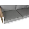 Table Set with 3 Armchairs Home ESPRIT White Natural Light grey 189 x 73 x 84 cm (4 Pieces)