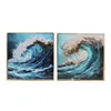 Painting Home ESPRIT Aluminium MDF Wood 80 x 3,5 x 80 cm (2 Units)