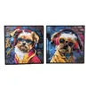 Painting Home ESPRIT Aluminium MDF Wood 50 x 3,5 x 50 cm