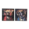 Painting Home ESPRIT Aluminium MDF Wood 50 x 3,5 x 50 cm