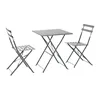 Table set with 2 chairs Home ESPRIT Grey 60 x 60 x 71 cm