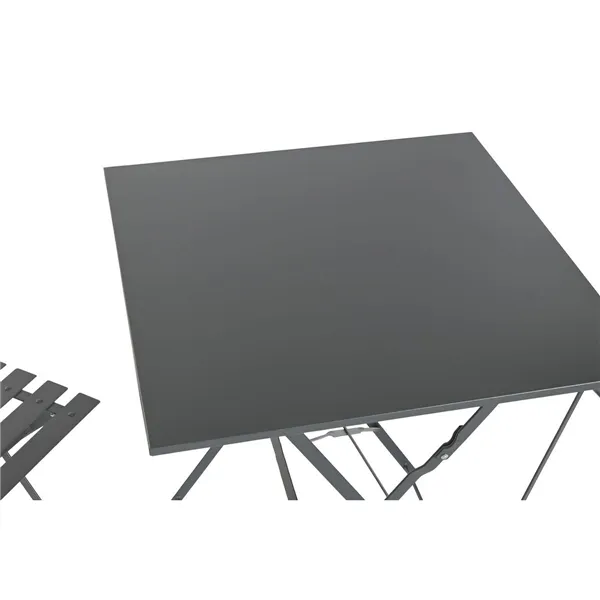 Table set with 2 chairs Home ESPRIT Grey 60 x 60 x 71 cm