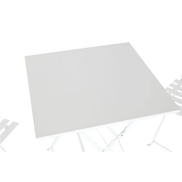 Table set with 2 chairs Home ESPRIT White 60 x 60 x 71 cm