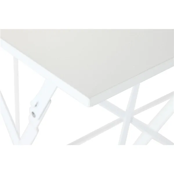 Table set with 2 chairs Home ESPRIT White 60 x 60 x 71 cm