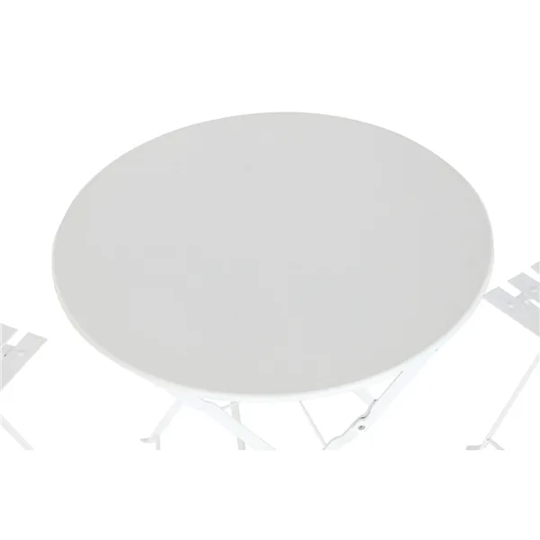 Table set with 2 chairs Home ESPRIT White 60 x 60 x 71 cm