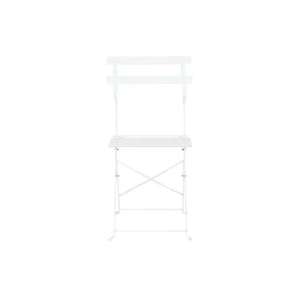 Table set with 2 chairs Home ESPRIT White 60 x 60 x 71 cm