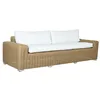 Garden sofa Home ESPRIT Beige Light brown 222 x 87 x 63 cm
