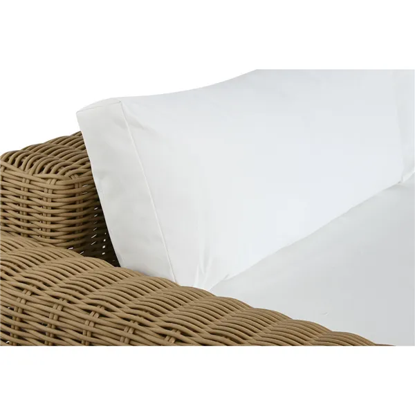 Garden sofa Home ESPRIT Beige Light brown 222 x 87 x 63 cm