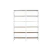 Shelves Home ESPRIT White Natural Metal Mango wood 180 x 35 x 220 cm