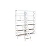 Shelves Home ESPRIT White Natural Metal Mango wood 180 x 35 x 220 cm