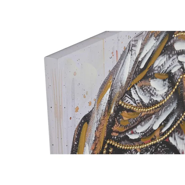 Canvas Home ESPRIT Canvas MDF Wood 60 x 3 x 90 cm