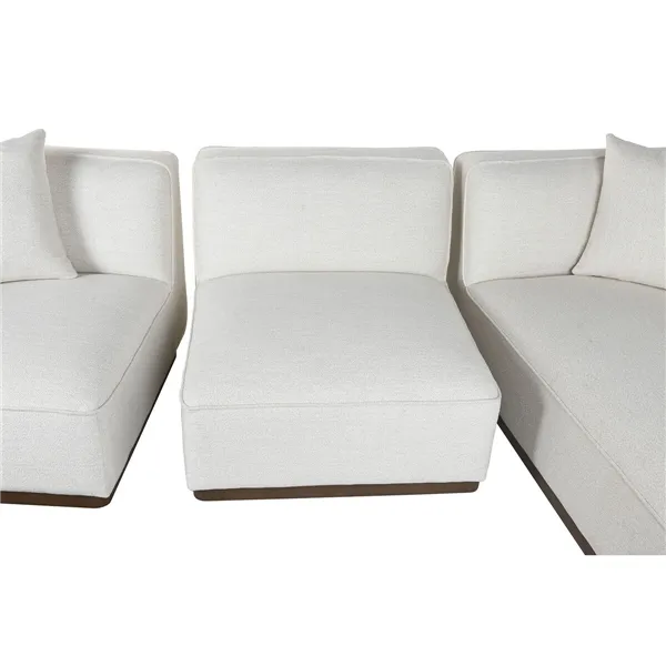 Sofa Home ESPRIT Cream Scandi 279 x 171 x 72 cm