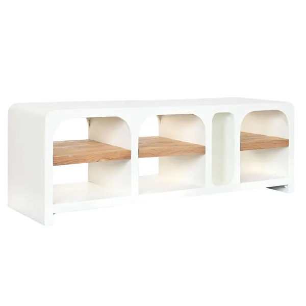 TV furniture Home ESPRIT White Natural 150 x 41 x 54 cm